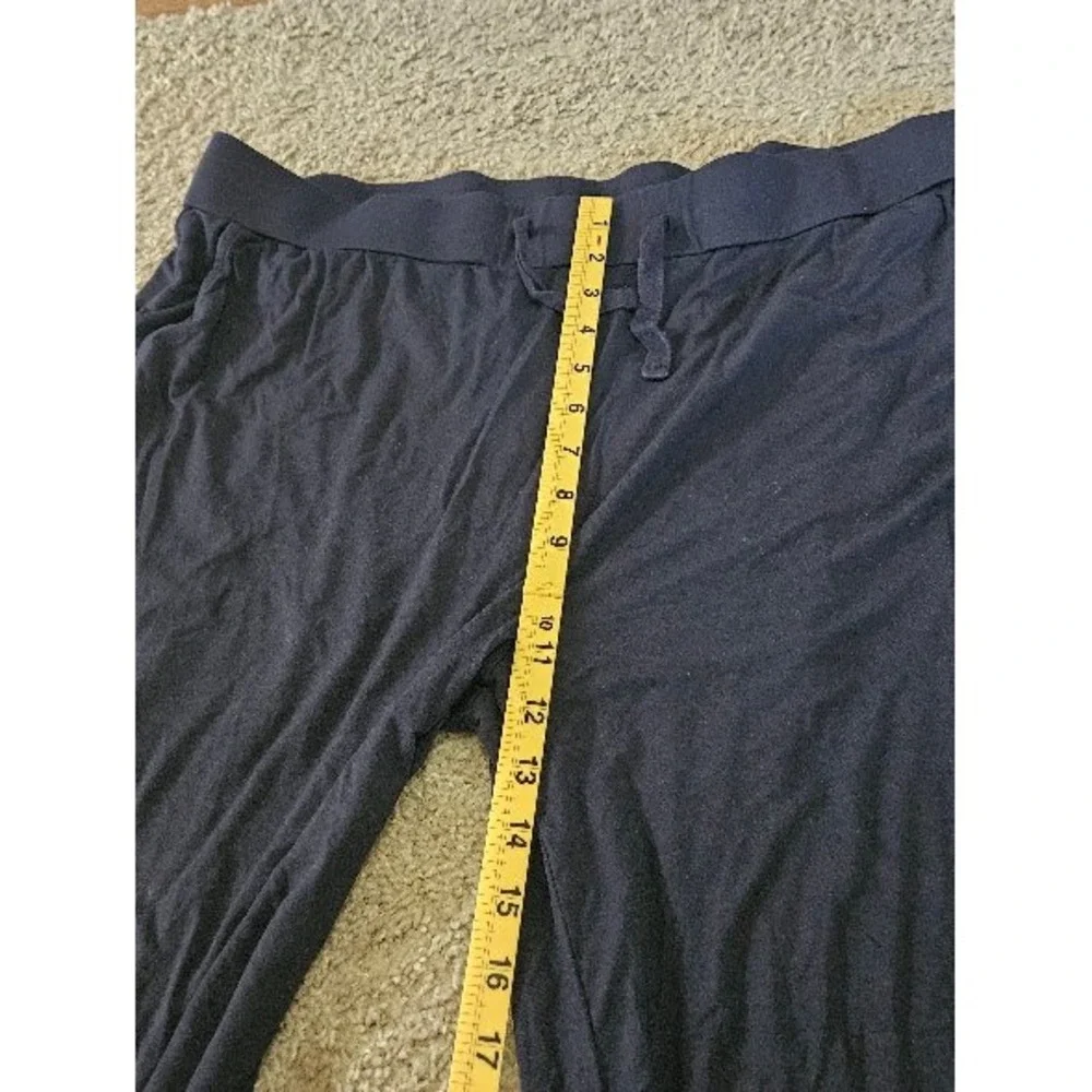 Cozy Earth Bamboo Pajama Pants Women XL Navy Blue Stretch Lounge Drawstring